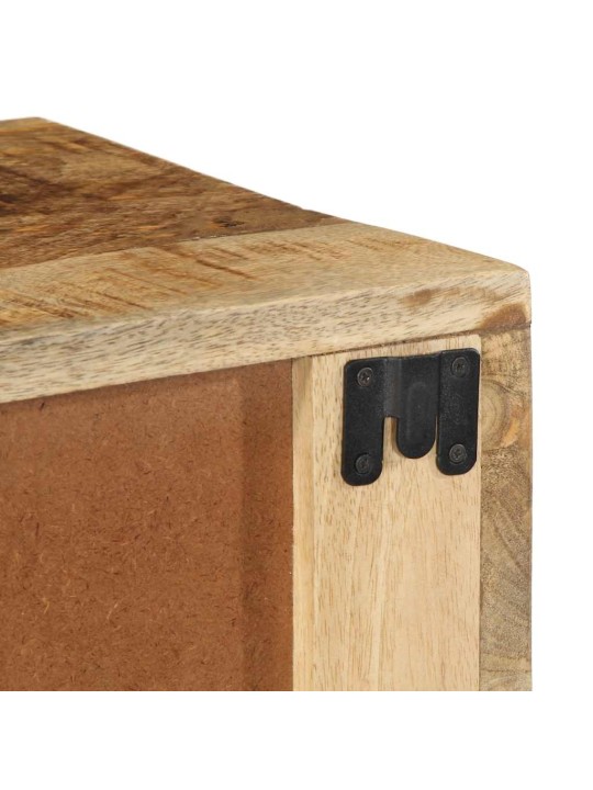 SEINALE PAIGALDATAV TELERIKAPP 60X30X19 CM TÄISPUIDUST MANGO