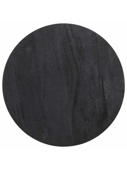 KÜLGLAUD MUST Ø40X40 CM TÄISPUIDUST MANGO