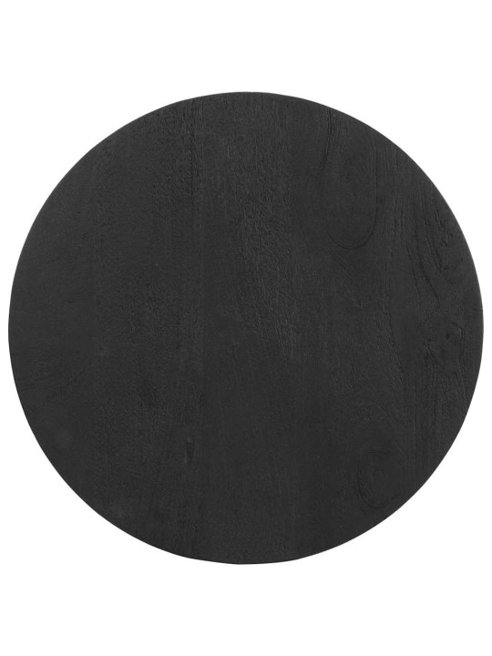 KÜLGLAUD MUST Ø50X40 CM TÄISPUIDUST MANGO