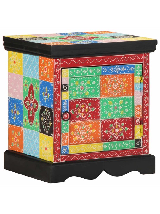 ÖÖKAPP 2 TK MITMEVÄRVILINE 40X35X45 CM TÄISPUIDUST MANGO