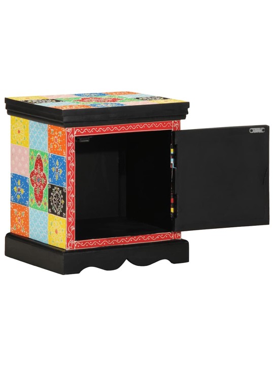ÖÖKAPP 2 TK MITMEVÄRVILINE 40X35X45 CM TÄISPUIDUST MANGO