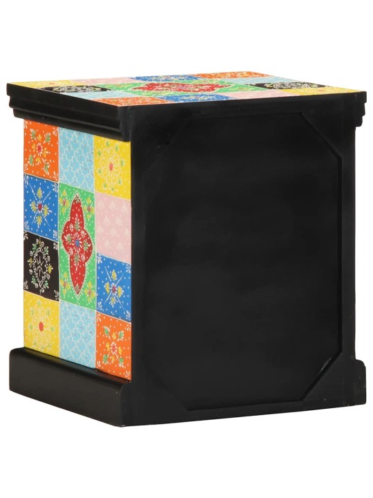 ÖÖKAPP 2 TK MITMEVÄRVILINE 40X35X45 CM TÄISPUIDUST MANGO