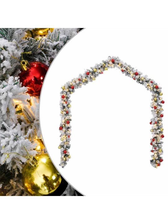 JÕULUPÄRJAKESTE JA LED-TULEDEGA, ROHELINE, 5 M, PVC