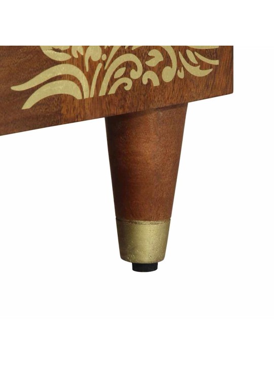 Vannitoa mööbli komplekt 2 tk pruun 62 x 33 x 58 cm mangopuit