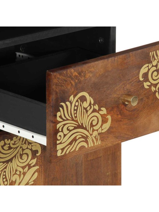 Vannitoa mööbli komplekt 3 tk pruun 62 x 33 x 58 cm mangopuit