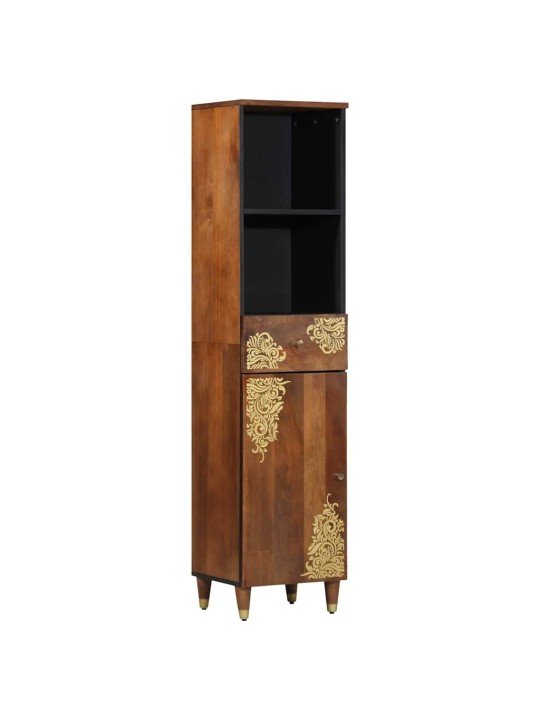 Vannitoa mööbli komplekt 4 tk pruun 62 x 33 x 58 cm mangopuit