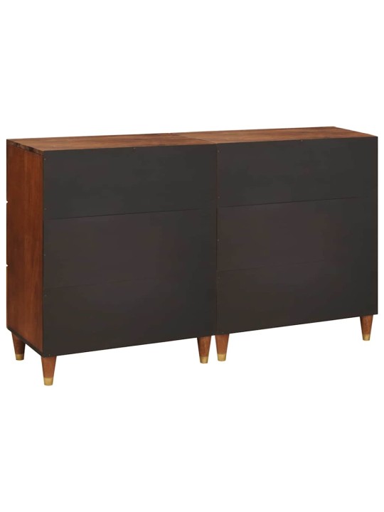 Kappide komplekt 2 tk pruun 60 x 33.5 x 75 cm mangopuit
