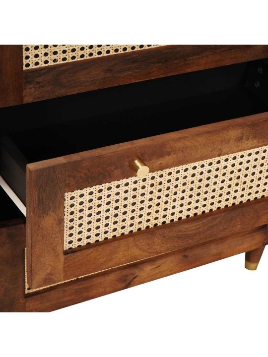 Kappide komplekt 3 tk pruun 180 x 33 x 75 cm mangopuit
