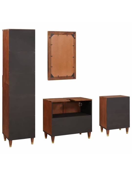 Vannitoa mööbel 4 tk 38 x 33 x 160 cm tammepuit, töödeldud puit