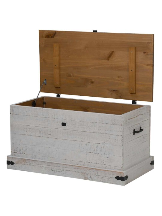 HOIUKAST HALDEN VALGE 91X48X47 CM TÄISPUIDUST MÄND