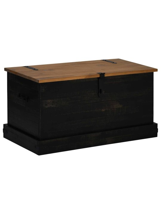 HOIUKAST HALDEN MUST 91X48X47 CM TÄISPUIDUST MÄND