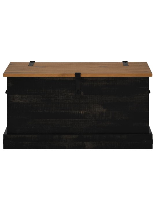 HOIUKAST HALDEN MUST 91X48X47 CM TÄISPUIDUST MÄND