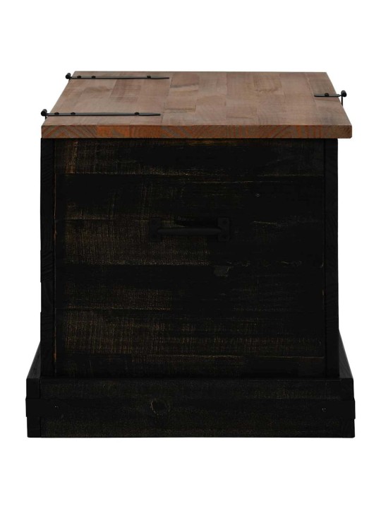 HOIUKAST HALDEN MUST 91X48X47 CM TÄISPUIDUST MÄND
