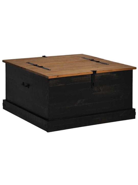 HOIUKAST HALDEN MUST 91X91X47 CM TÄISPUIDUST MÄND