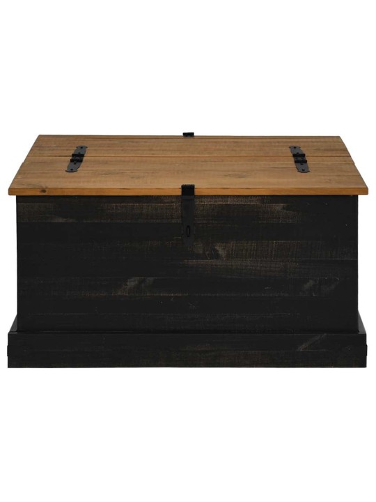 HOIUKAST HALDEN MUST 91X91X47 CM TÄISPUIDUST MÄND
