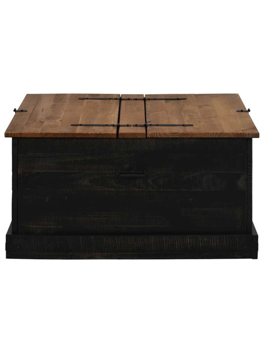 HOIUKAST HALDEN MUST 91X91X47 CM TÄISPUIDUST MÄND