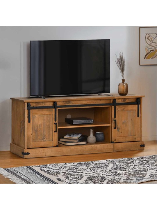 TELERIKAPP HALDEN 2 LÜKANDUKSEGA 150X40X60 CM TÄISPUIDUST