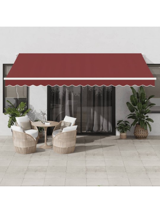 AUTOMAATSELT SISSETÕMMATAV VARIKATUS, VEINIPUNANE, 450X300 CM