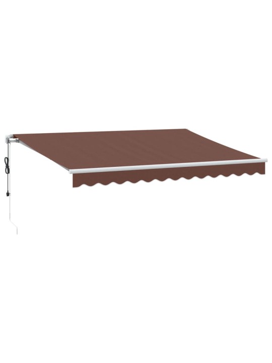 AUTOMAATSELT SISSETÕMMATAV VARIKATUS, PRUUN, 350X250 CM