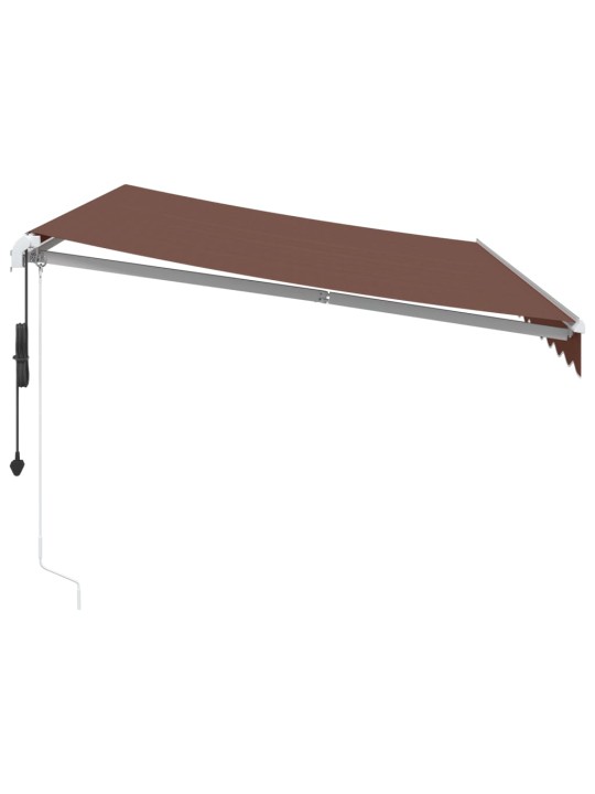 AUTOMAATSELT SISSETÕMMATAV VARIKATUS, PRUUN, 350X250 CM