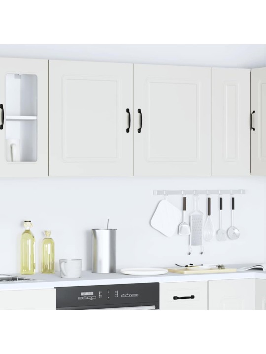 KÖÖGISEINAKAPID 2 TK "KALMAR" WHITE ENGINEERED WOOD