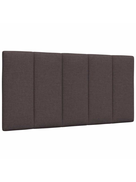 Voodiraam ilma madratsita tumepruun 100x200 cm kangas