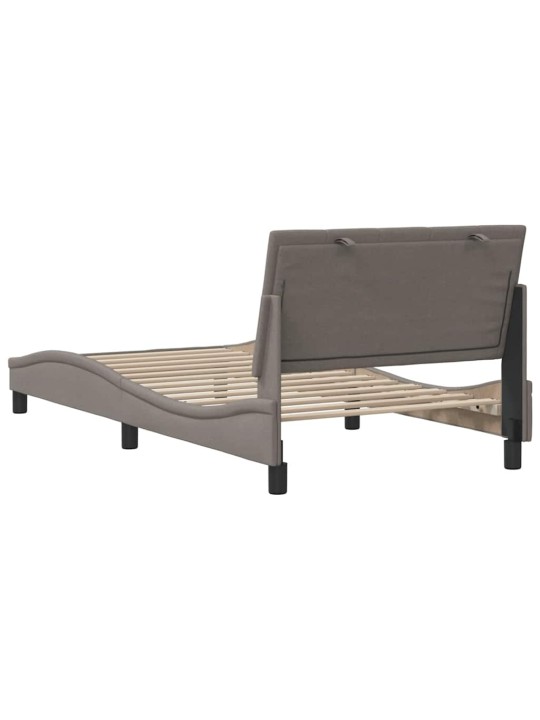 Voodiraam ilma madratsita taupe 100x200 cm kangas