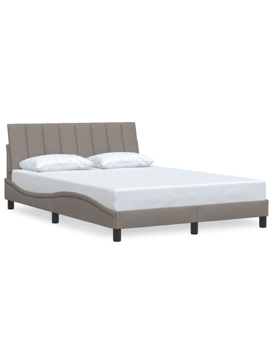 Voodiraam ilma madratsita taupe 120x200 cm kangas