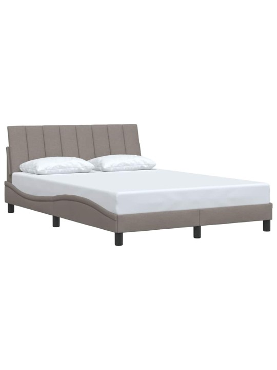 Voodiraam ilma madratsita taupe 120x200 cm kangas