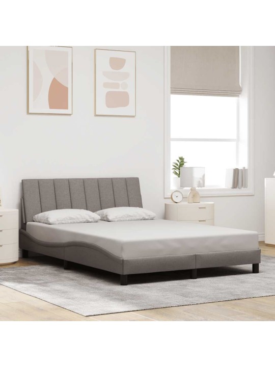 Voodiraam ilma madratsita taupe 120x200 cm kangas