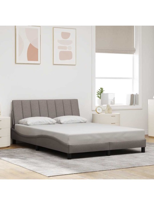 Voodiraam ilma madratsita taupe 120x200 cm kangas