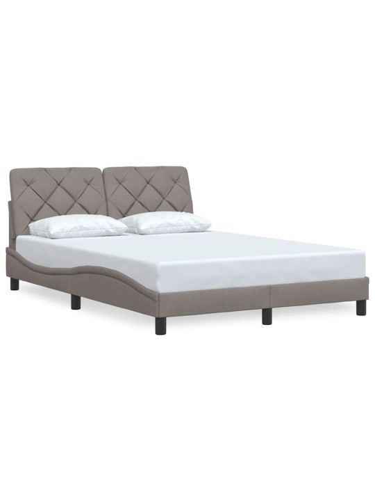 Voodiraam ilma madratsita taupe 120x200 cm kangas