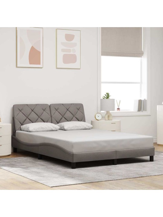 Voodiraam ilma madratsita taupe 120x200 cm kangas