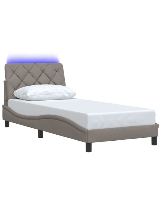 LED-IGA VOODIRAAM ILMA MADRATSITA TAUPE 80X200 CM KANGAS