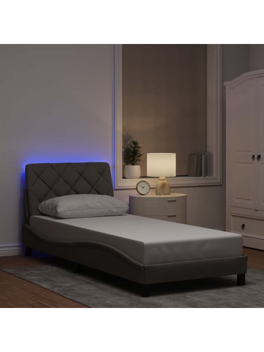 LED-IGA VOODIRAAM ILMA MADRATSITA TAUPE 80X200 CM KANGAS