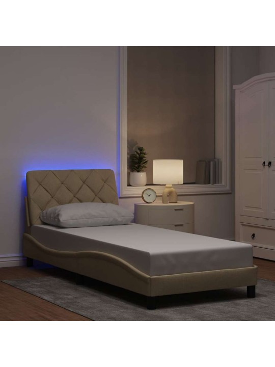 VOODIRAAM LED-IGA ILMA MADRATSITA, KREEM, 80X200 CM, KANGAS