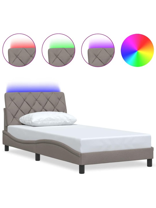 VOODIRAAM LED-IGA ILMA MADRATSITA TAUPE 100X200 CM KANGAS