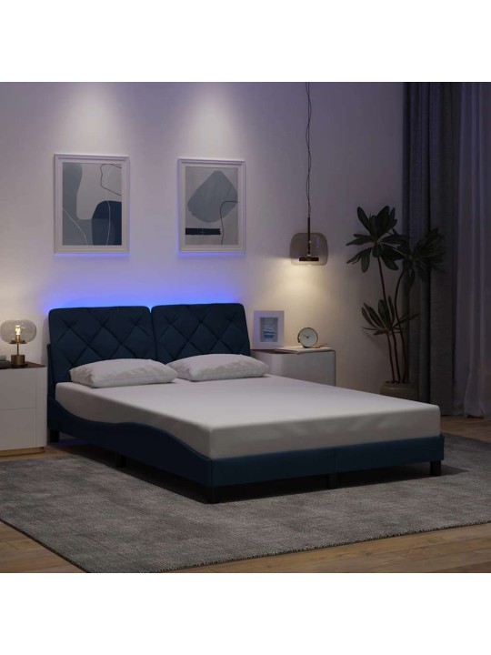 VOODIRAAM LED-IGA ILMA MADRATSITA, SININE, 120X200 CM, KANGAS
