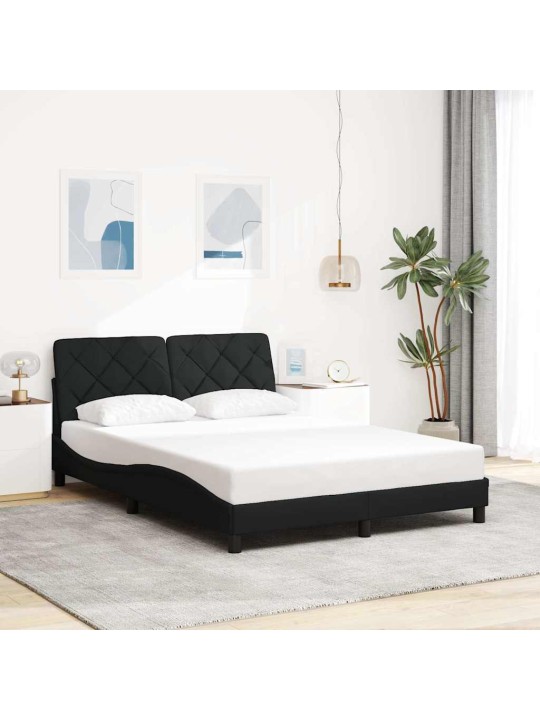 VOODIRAAM LED-IGA ILMA MADRATSITA, MUST, 140X190 CM, KANGAS