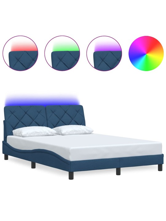 VOODIRAAM LED-IGA ILMA MADRATSITA, SININE, 140X190 CM, KANGAS