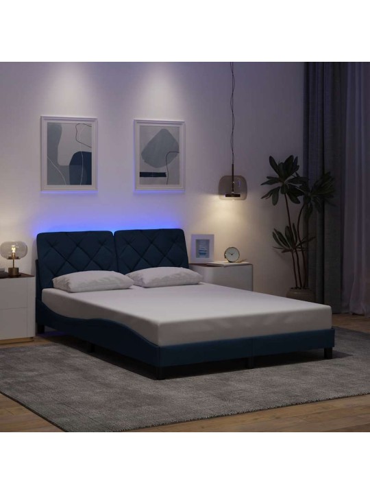 VOODIRAAM LED-IGA ILMA MADRATSITA, SININE, 140X190 CM, KANGAS