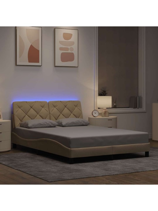 VOODIRAAM LED-IGA ILMA MADRATSITA, KREEMJAS, 140X200 CM, KANGAS