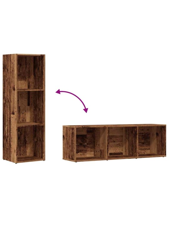 RAAMATUKAPP VANA PUIT 36X30X114 CM ENGINEERED WOOD