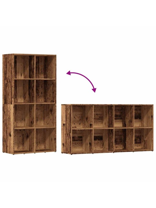 RAAMATUKAPP VANA PUIT 66X30X130 CM ENGINEERED WOOD