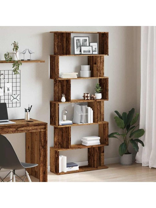 RAAMATUKAPP VANA PUIT 80X24X192 CM ENGINEERED WOOD