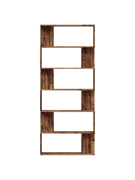 RAAMATUKAPP VANA PUIT 80X24X192 CM ENGINEERED WOOD
