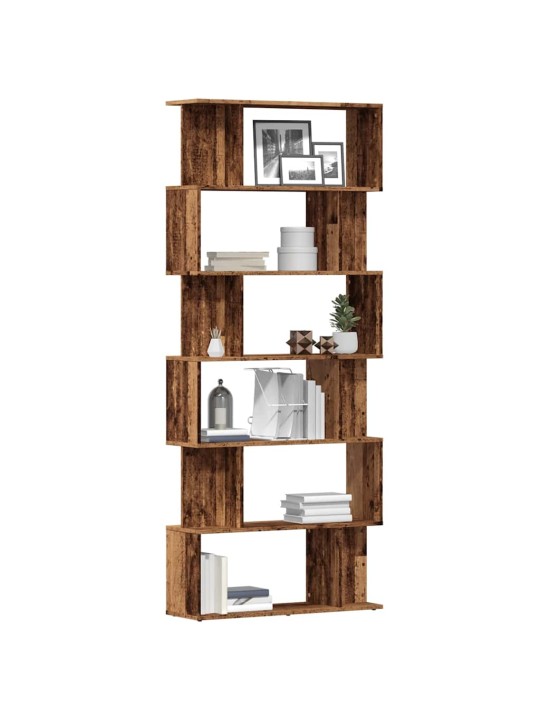RAAMATUKAPP VANA PUIT 80X24X192 CM ENGINEERED WOOD