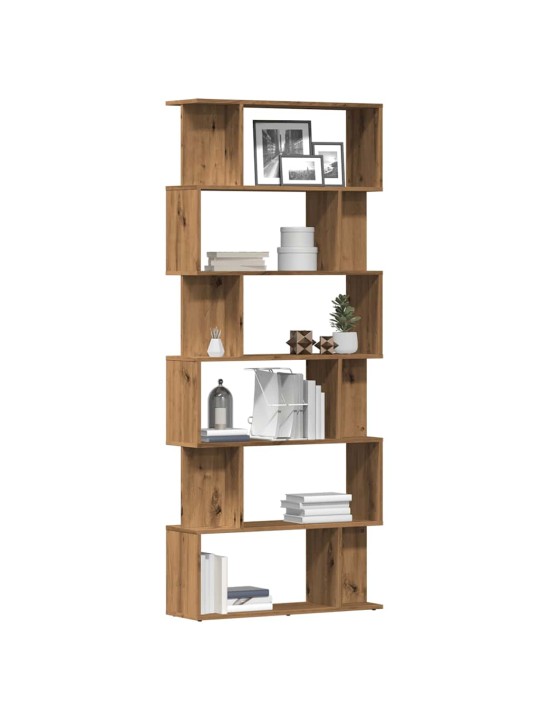 RAAMATUKAPP ARTISAN OAK 80X24X192 CM ENGINEERED WOOD