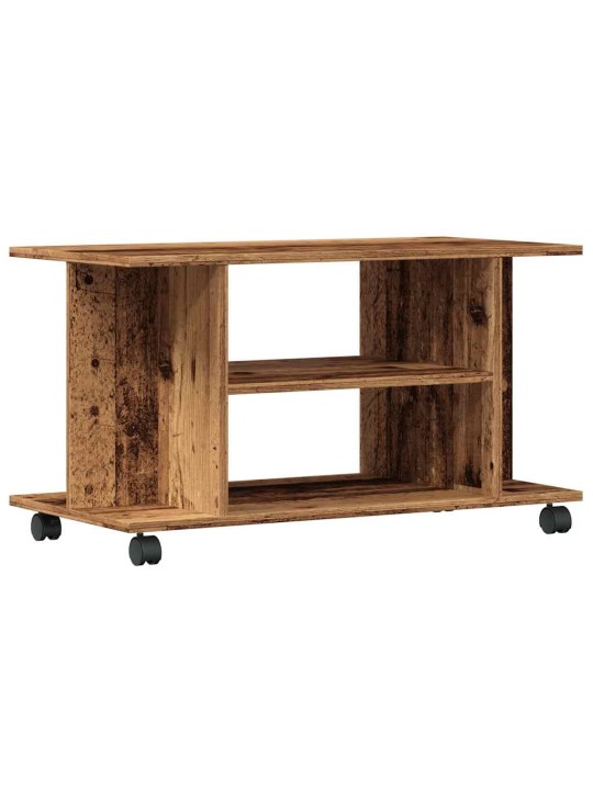 RATASTEGA TELERIKAPP OLD WOOD 80X40X45 CM ENGINEERED WOOD