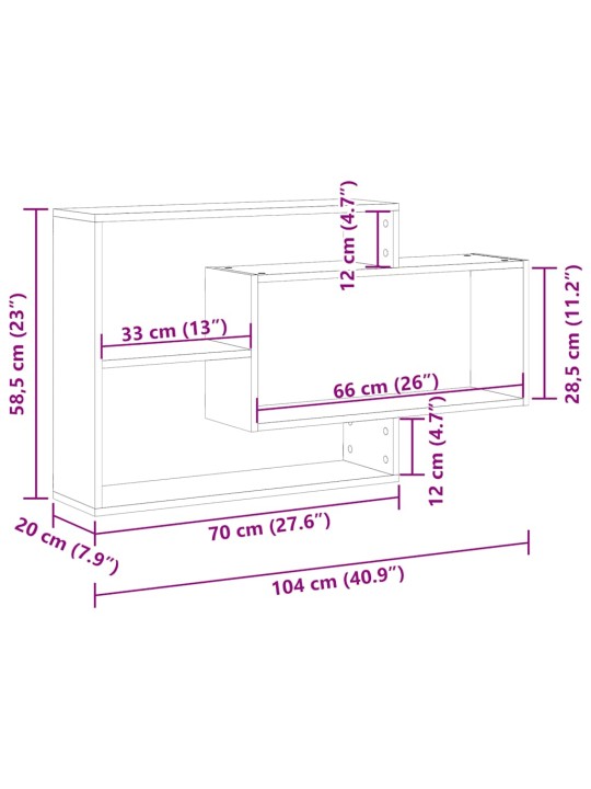 SEINARIIUL ARTISAN TAMM 104X20X58,5 CM EHITUSPUIT